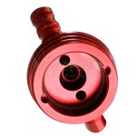 Narghilea rosie pentru fumat cu un furtun de vanzare Kaya Elox Amun Plug Red 67 CM